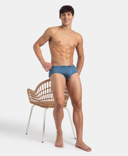 Super Combed Cotton Solid Brief with Ultrasoft Waistband - Stellar