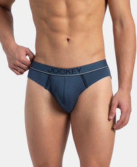 Super Combed Cotton Rib Solid Brief with Ultrasoft Waistband - Dark Denim