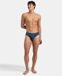 Super Combed Cotton Rib Solid Brief with Ultrasoft Waistband - Dark Denim (Pack of 2)