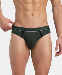 Super Combed Cotton Rib Solid Brief with Ultrasoft Waistband - Deep Forest