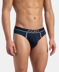 Super Combed Cotton Rib Solid Brief with Ultrasoft Waistband - Deep Navy (Pack of 2)