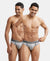 Super Combed Cotton Rib Solid Brief with Ultrasoft Waistband - Grey Melange (Pack of 2)