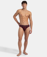 Super Combed Cotton Rib Solid Brief with Ultrasoft Waistband - Port Royale (Pack of 2)