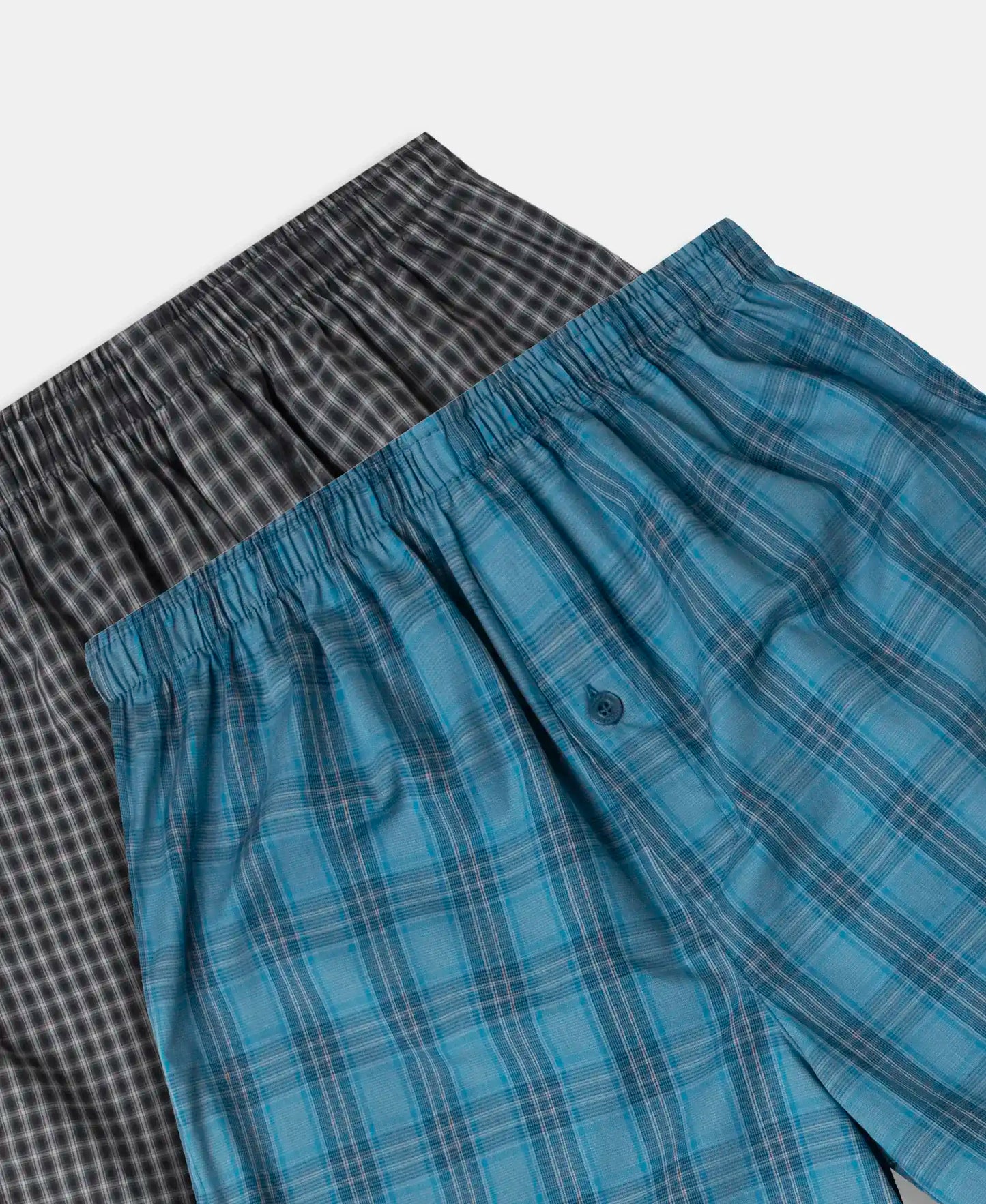 Buy Super Combed Mercerized Cotton Woven Checkered Inner Boxers with ...