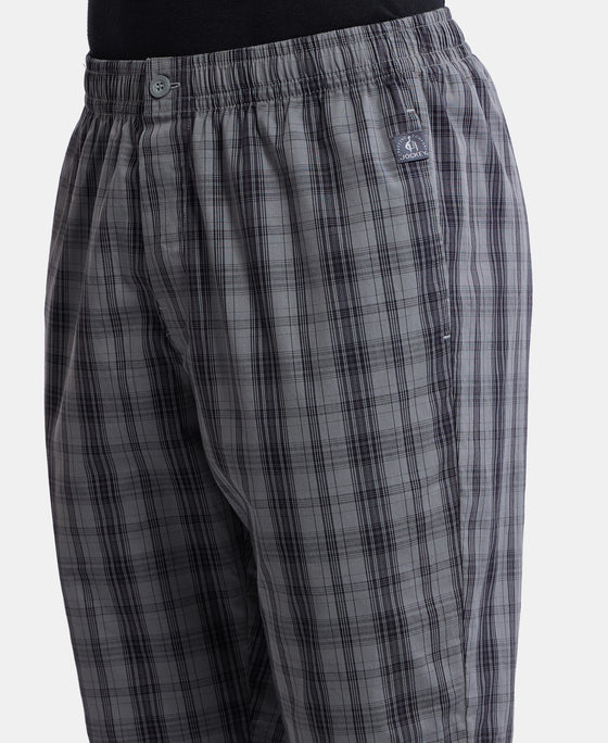 Super Combed Mercerized Cotton Woven Fabric Regular Fit Printed Bermuda with Side Pockets - Quiet Shade
