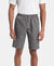 Super Combed Mercerized Cotton Woven Fabric Regular Fit Checkered Bermuda with Side Pockets - Quiet Shade & Black
