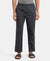 Super Combed Cotton Woven Fabric Regular Fit Checkered Pyjama with Side Pockets - Black-1