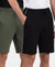 Pack of 2 Super Combed Cotton Rich Regular Fit Shorts with Side Pockets - Black & Thyme