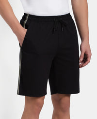 Pack of 2 Super Combed Cotton Rich Regular Fit Shorts with Side Pockets - Black & Thyme