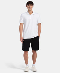 Pack of 2 Super Combed Cotton Rich Regular Fit Shorts with Side Pockets - Black & Thyme
