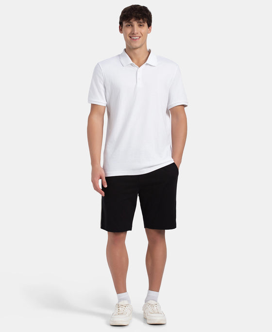 Pack of 2 Super Combed Cotton Rich Regular Fit Shorts with Side Pockets - Black & Thyme