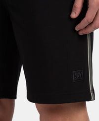 Pack of 2 Super Combed Cotton Rich Regular Fit Shorts with Side Pockets - Black & Thyme