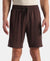 Super Combed Cotton Rich Regular Fit Shorts with Side Pockets - Java & Black Moon Struck