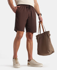 Super Combed Cotton Rich Regular Fit Shorts with Side Pockets - Java & Black Moon Struck