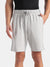 Super Combed Cotton Rich Regular Fit Shorts with Side Pockets - Steel Grey Melange & Navy Moonstruck