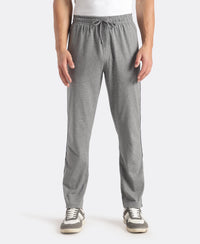 Super Combed Cotton Rich Regular Fit Trackpant with Side Pockets - Mid Grey Melange