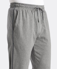 Super Combed Cotton Rich Regular Fit Trackpant with Side Pockets - Mid Grey Melange