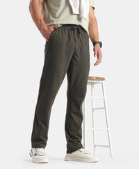 Super Combed Cotton Rich Regular Fit Trackpant with Side Pockets - Olive