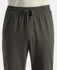 Super Combed Cotton Rich Regular Fit Trackpant with Side Pockets - Olive