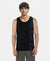 Super Combed Cotton Rich Graphic Printed Tank Top - Black