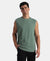 Microfiber Fabric Oversized Tank Top with StayFresh Treatment - Green