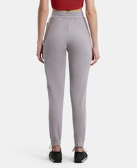 Super Combed Cotton Elastane Stretch Slim Fit Joggers with Side Pockets - Steel Grey