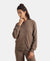 Super Combed Cotton French Terry Drop Shoulder Styled Jacket with Ribbed Cuff and Hem - Falcon