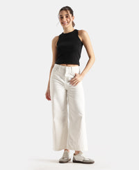Super Combed Cotton Rich Solid Straight Hem Tank Top - Black
