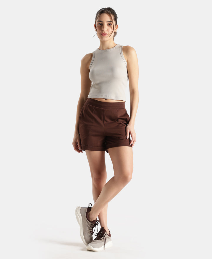 Super Combed Cotton Rich Solid Straight Hem Tank Top - Dove