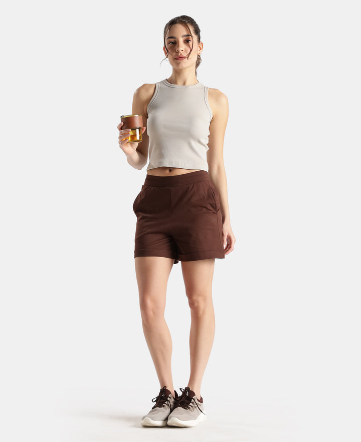 Super Combed Cotton Rich Solid Straight Hem Tank Top - Dove