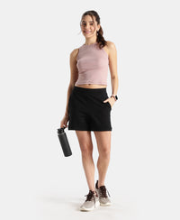 Super Combed Cotton Rich Solid Straight Hem Tank Top - Wood Rose