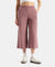 Super Combed Cotton Rich Elastane Stretch Relaxed Fit Culottes - Burnt Rose