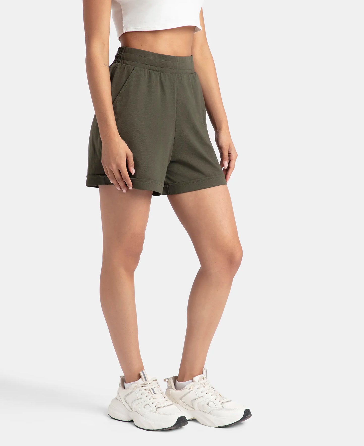 Super Combed Cotton Rich Straight Fit Shorts with Side Pockets - Deep Depths