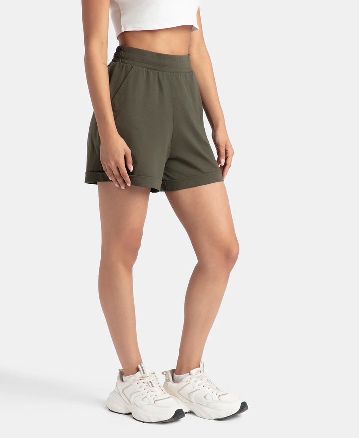 Super Combed Cotton Rich Straight Fit Shorts with Side Pockets - Deep Depths