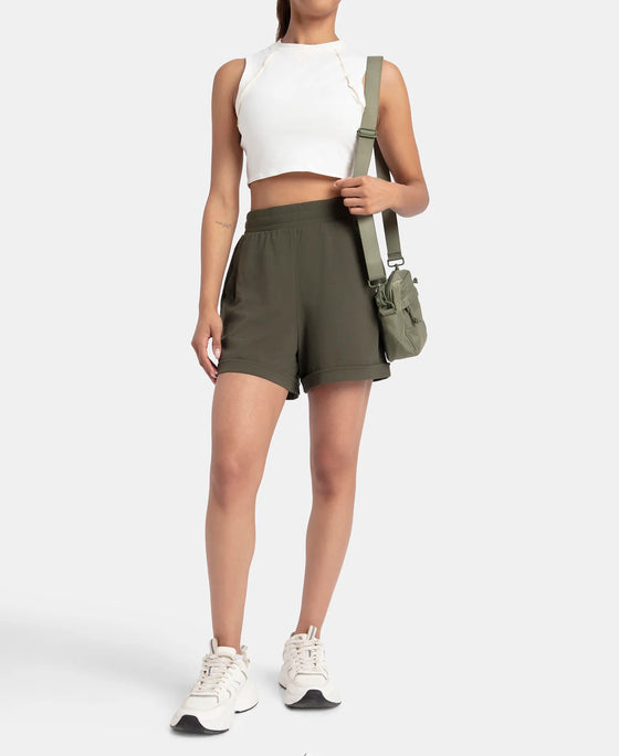 Super Combed Cotton Rich Straight Fit Shorts with Side Pockets - Deep Depths