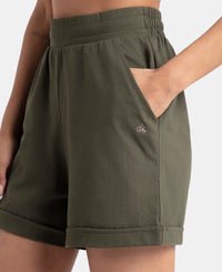 Super Combed Cotton Rich Straight Fit Shorts with Side Pockets - Deep Depths