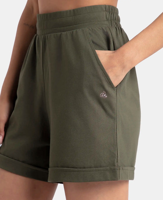 Super Combed Cotton Rich Straight Fit Shorts with Side Pockets - Deep Depths