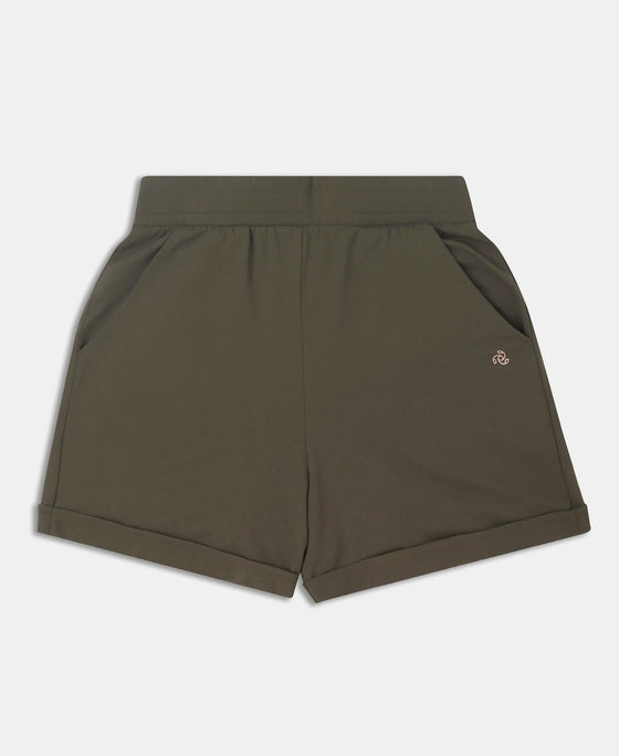 Super Combed Cotton Rich Straight Fit Shorts with Side Pockets - Deep Depths