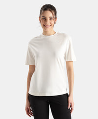 Super Combed Cotton Rich Oversized Printed T-Shirt - Snow White