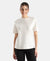 Super Combed Cotton Rich Oversized Printed T-Shirt - Snow White
