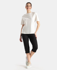 Super Combed Cotton Rich Oversized Printed T-Shirt - Snow White