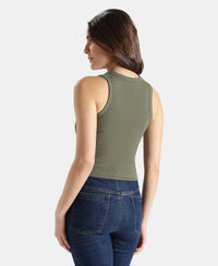 100% Super Combed Cotton Stretch Slim Fit Racerback Styled Tank Top - Beetel