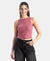100% Super Combed Cotton Stretch Slim Fit Racerback Styled Tank Top - Rose Wine