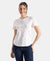 Super Combed Cotton Regular Fit Printed Half Sleeve T-Shirt - White