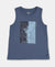 Boy's Super Combed Cotton Graphic Printed Tank Top - Frost