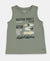 Boy's Super Combed Cotton Graphic Printed Tank Top - Lily Pad