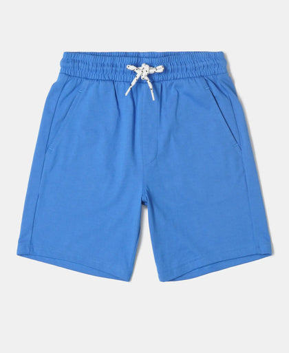 Boy's Super Combed Cotton Printed T-Shirt & Shorts Set - Assorted