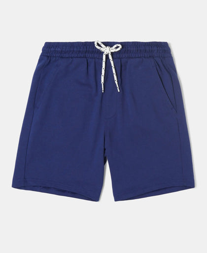 Boy's Super Combed Cotton Printed T-Shirt & Shorts Set - Assorted