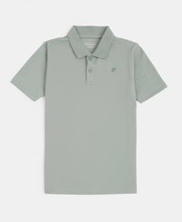 Boy's Super Combed Cotton Rich Regular Fit Polo T-Shirt - Iceberg Green