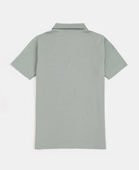 Boy's Super Combed Cotton Rich Regular Fit Polo T-Shirt - Iceberg Green